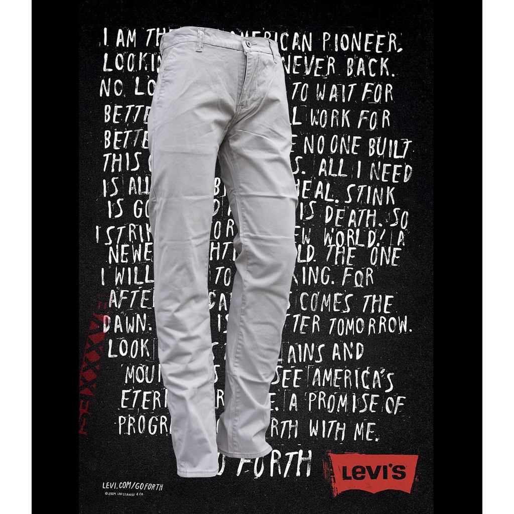 Levis 511 Chino Slim Fit - Celana Panjang Pria - Cream