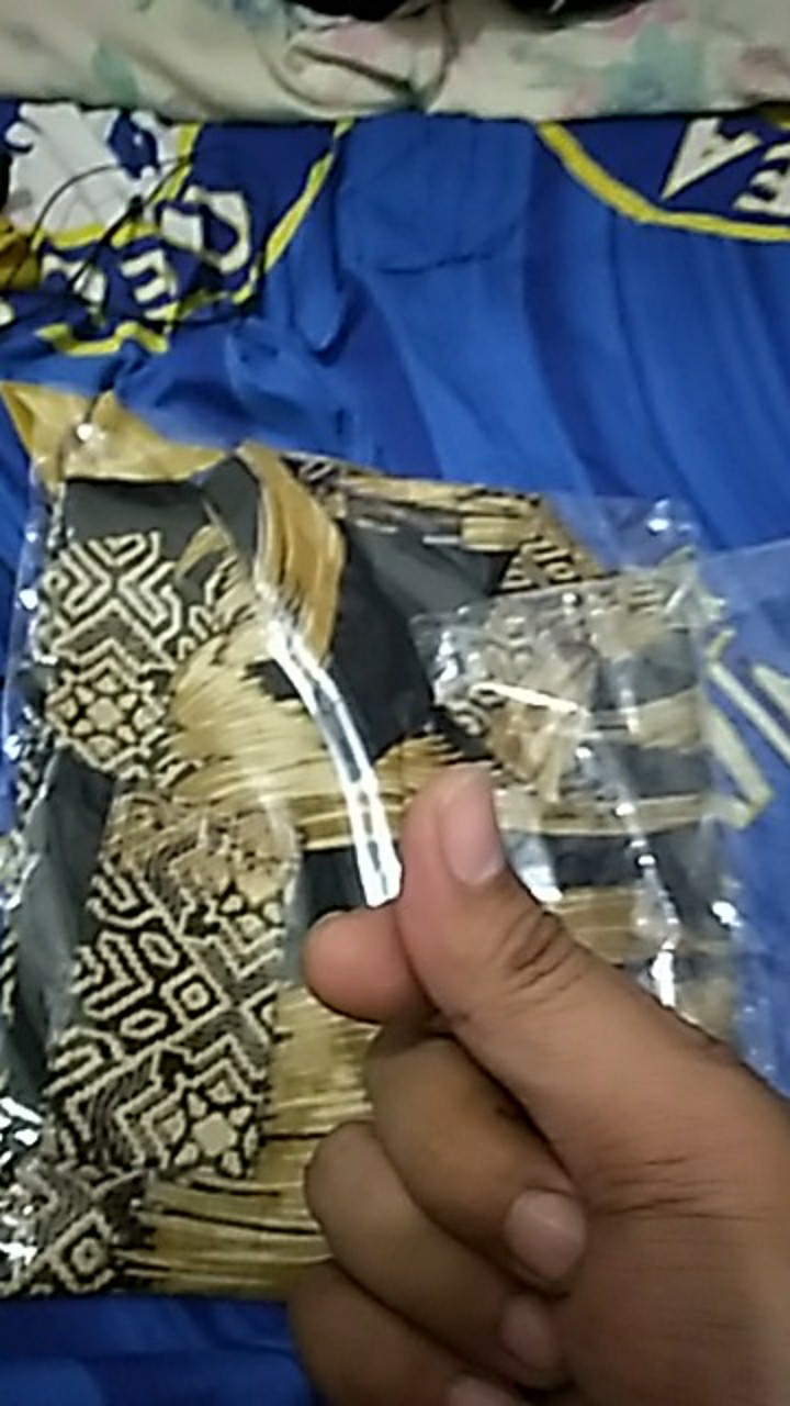 Bowo Laksono Kemeja Batik Pria Lengan Panjang Slimfit Katun Printing Hem Baju Atasan Kantor Modern