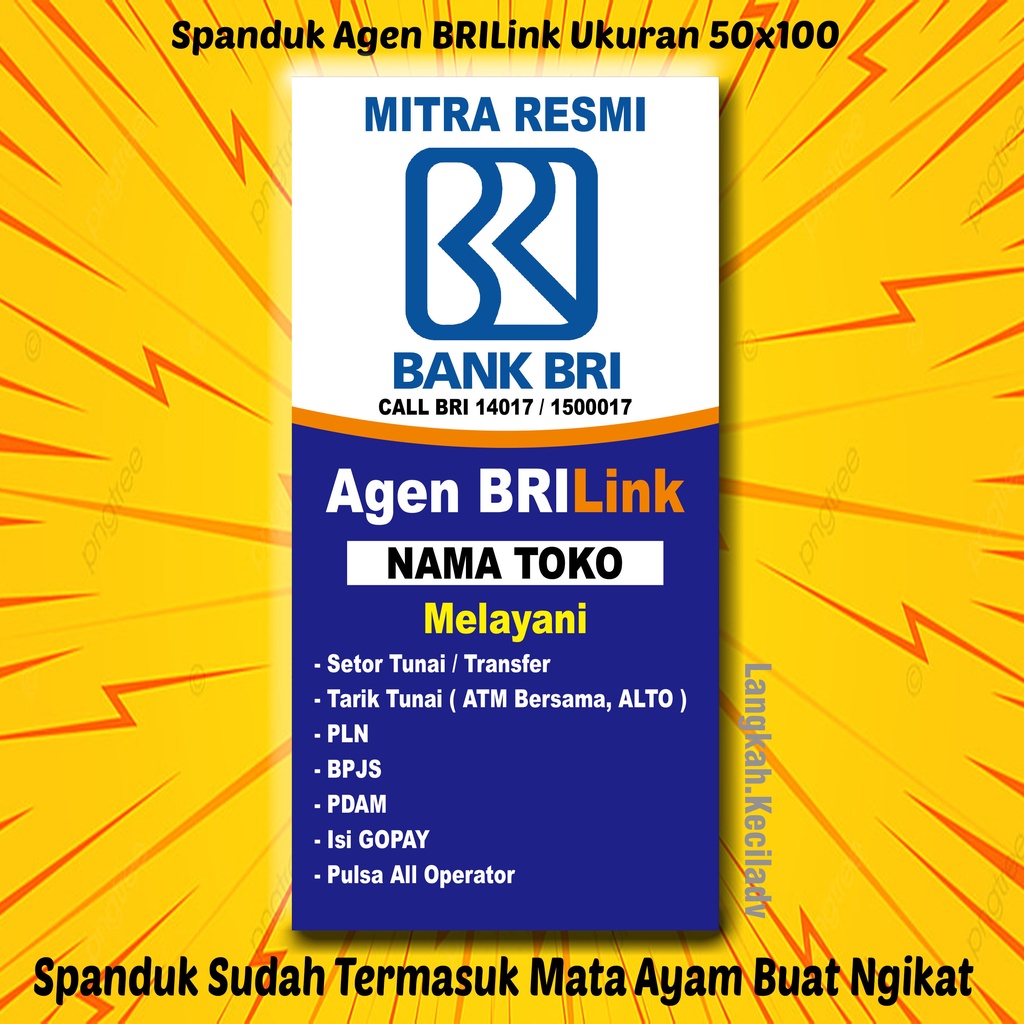 Spanduk Promosi Agen BRI LINK