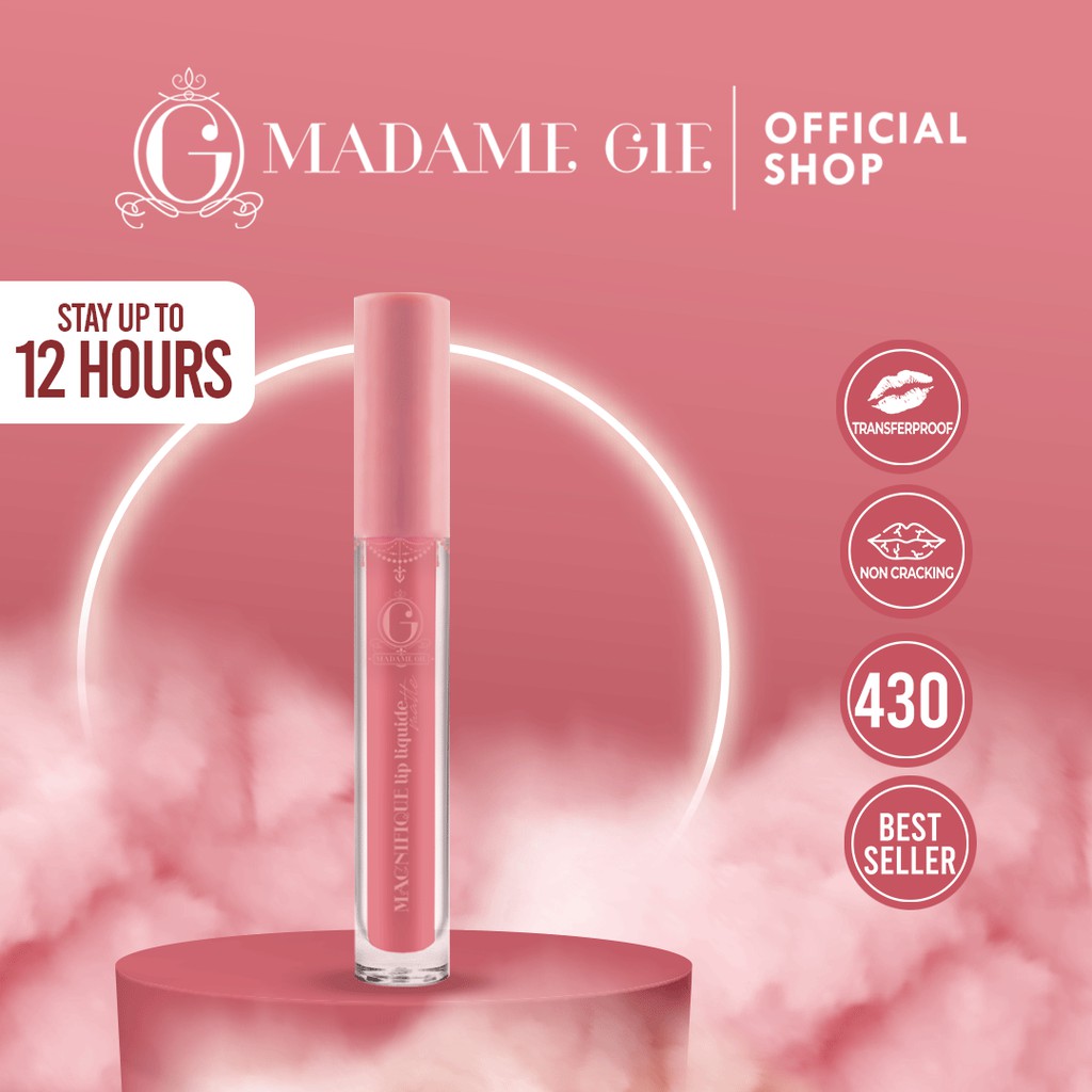 Madame Gie Magnifique Lip Liquide Matte Nude Series - MakeUp Lip Cream Lipstik-430