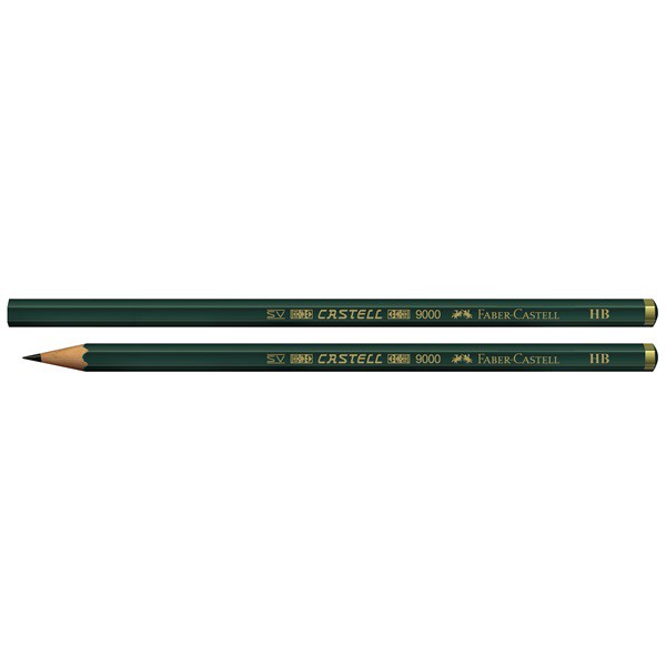 

Faber-Castell Pencil Castell 9000-HB ( 117100 ) - 1 Pack / 12 Pcs