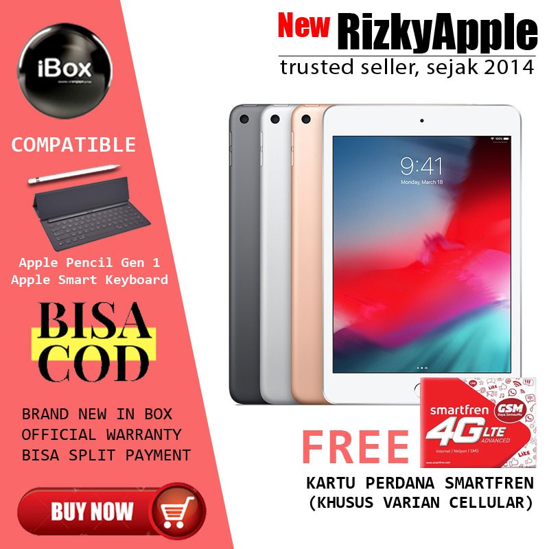 IBOX Applee iPadd Minii 5 (2019) 256GB & 64GB 7.9 Inch