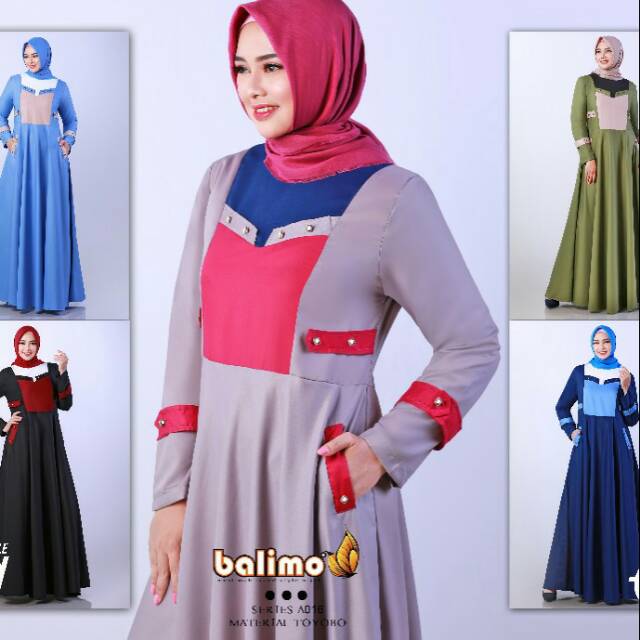 Azarin ori takana balimo dress muslim abaya gamis syari harga promo