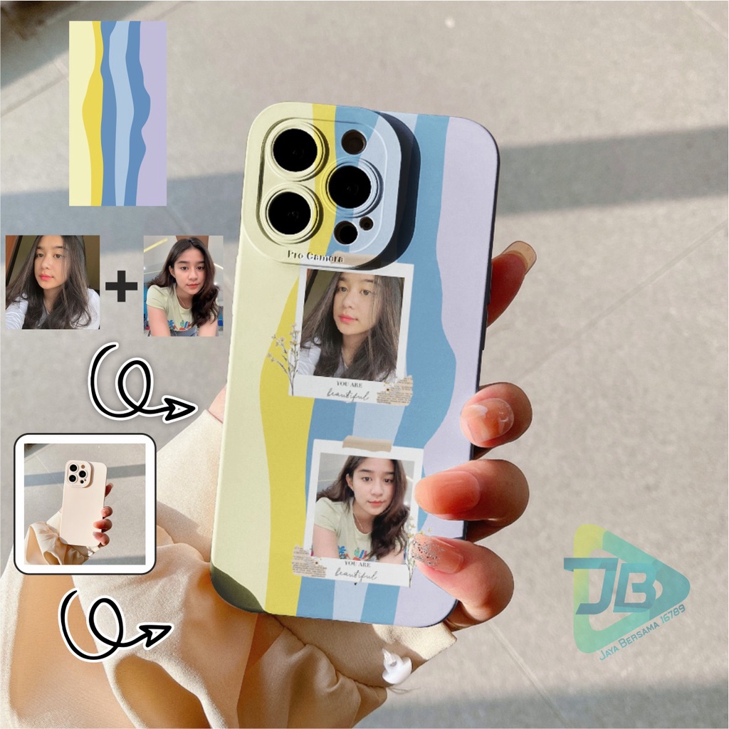 SOFTCASE PROCAMERA CUSTOM  POLAROID RAINBOW FOR ALL TYPE JB5675