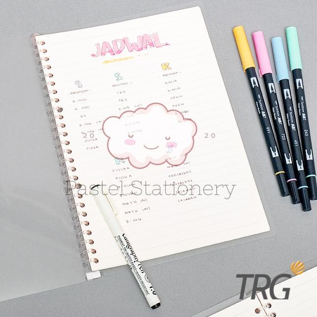 

Kualitas Premium.. Slim File Binder Not B5 TRG - Buku Tulis Catatan Transparan TRG 34