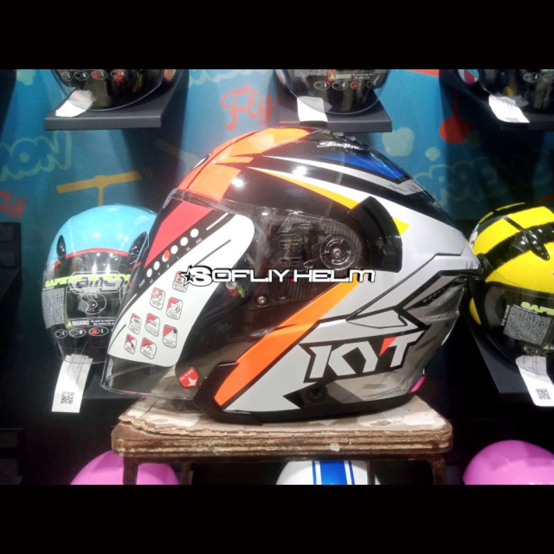 HELM KYT NFJ SIMONE CORSI DOUBLE VISOR HALF FACE