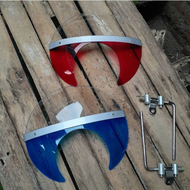 VISOR C70 MIKA DEPAN PITUNG KLASIK WARNA ACRYLIC TAMENG C50 PISPOT