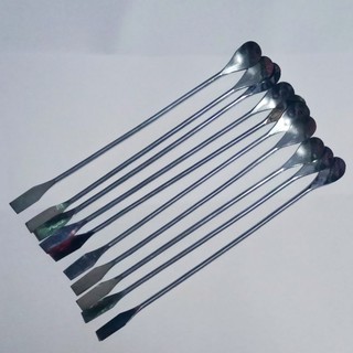 Spatula - Sendok Laboratorium Kimia - Biologi - Farmasi Stainless Steel