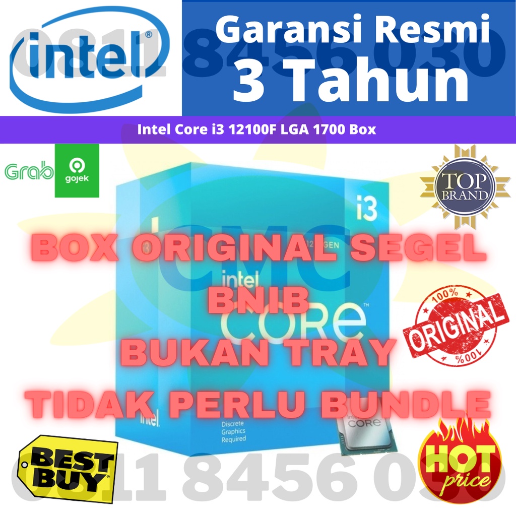 Processor Intel Core I3 12100F 3.30 GHz Box Socket LGA 1700