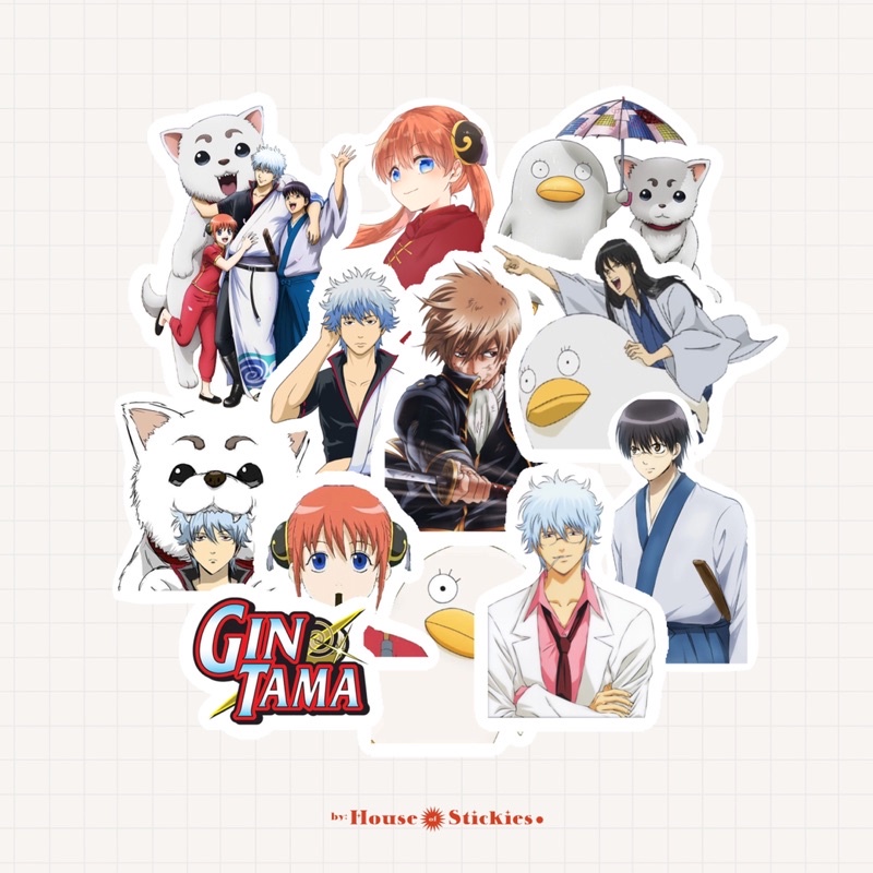 Stiker Anime GINTAMA / Silver Soul (10 Pcs)