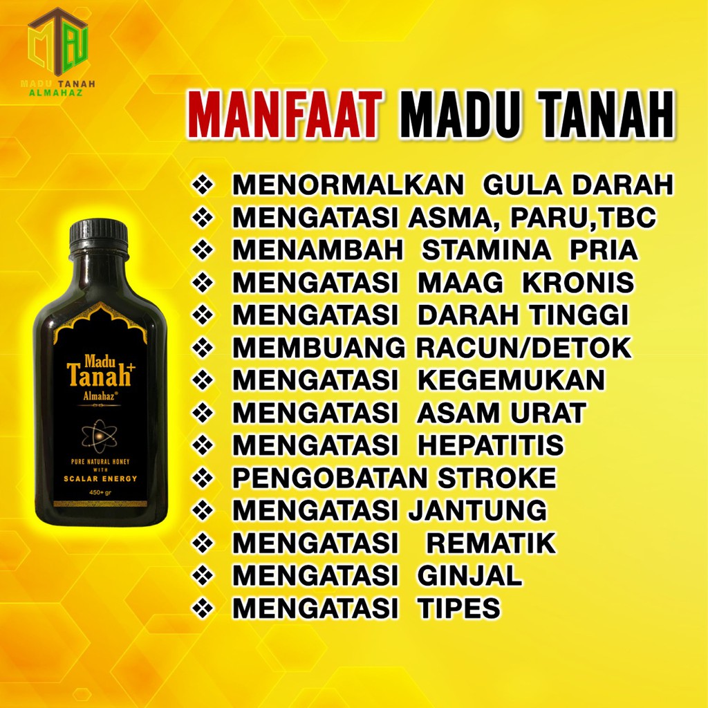 Almahaz Madu Hitam Pahit Madu Tanah Herbal Obat Maag Asam Lambung GERD Mual Kembung Reaksi Cepat