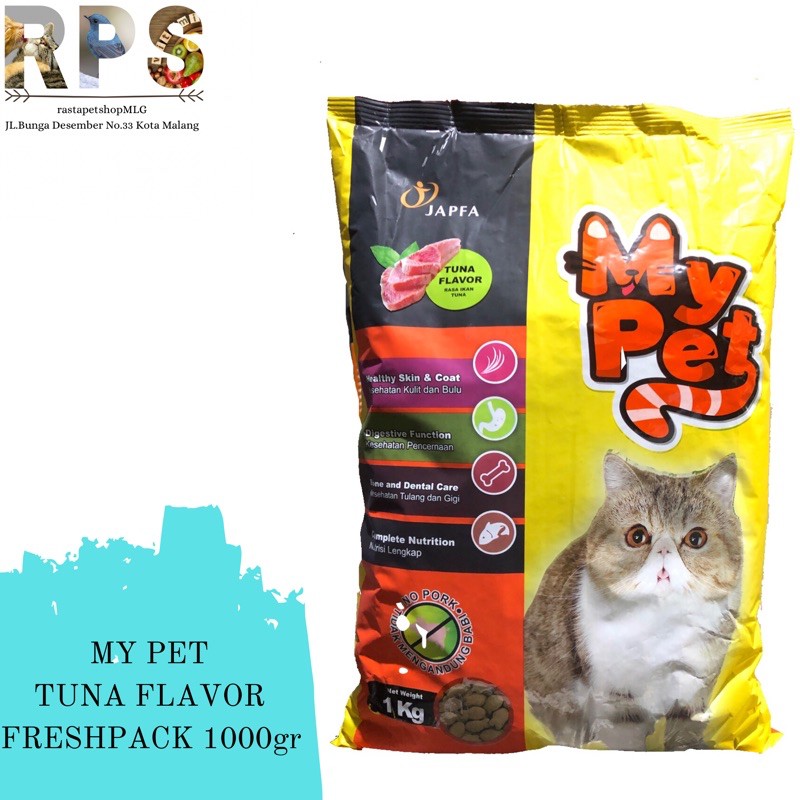 MY PET Makanan Kucing 1KG / Makanan Kucing MY PET TUNA FLAVOR 1KG