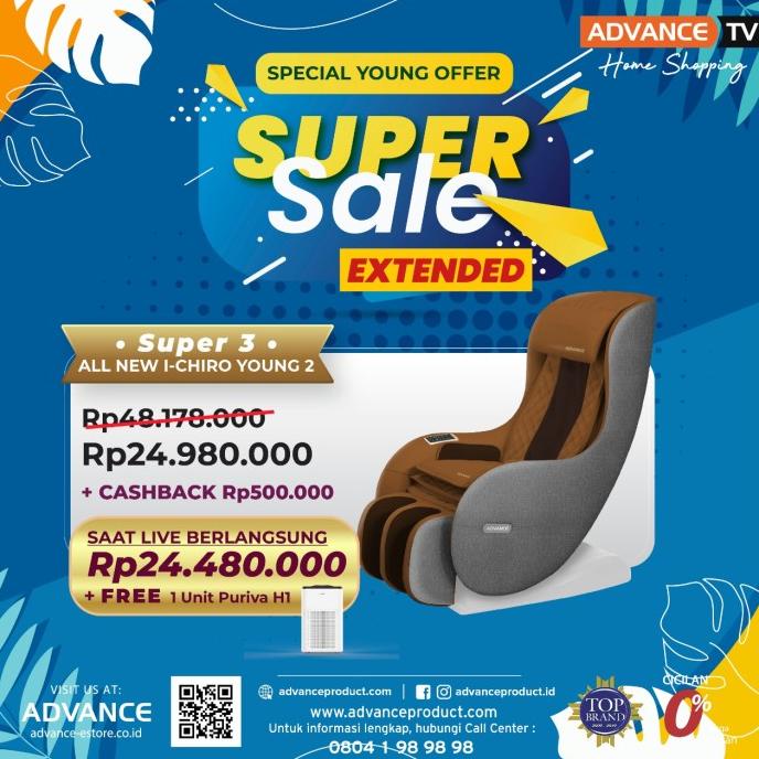 Kursi Pijat Elektrik Advance ICHIRO YOUNG HS8871 Hijau