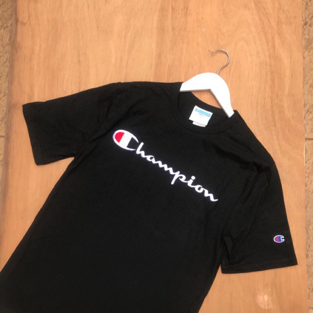 Kaos Tshirt Champion motif bordir