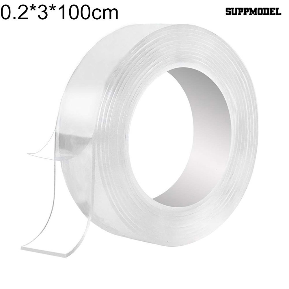 Selotip Dua Sisi Transparan Multifungsi Ukuran 1 / 2 / 3 / 5m