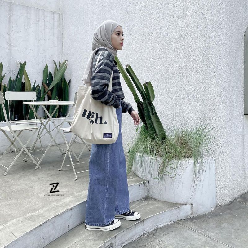 Tote Bag UGH Tas Kanvas Tebal