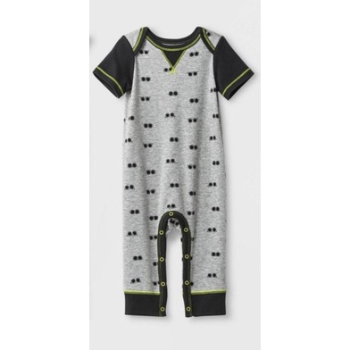 jumpsuit bayi unisex cat&jack-Grey kacamata