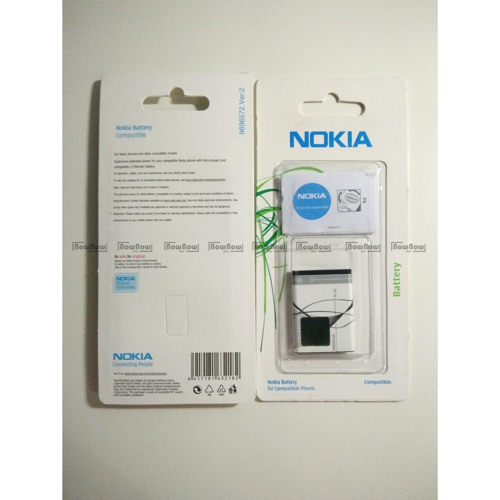 Baterai Nokia 6020 6021 6060 6070 6080 6120 Classic 6121 Classic BL-5B BL5B ORI OEM Batre Battery