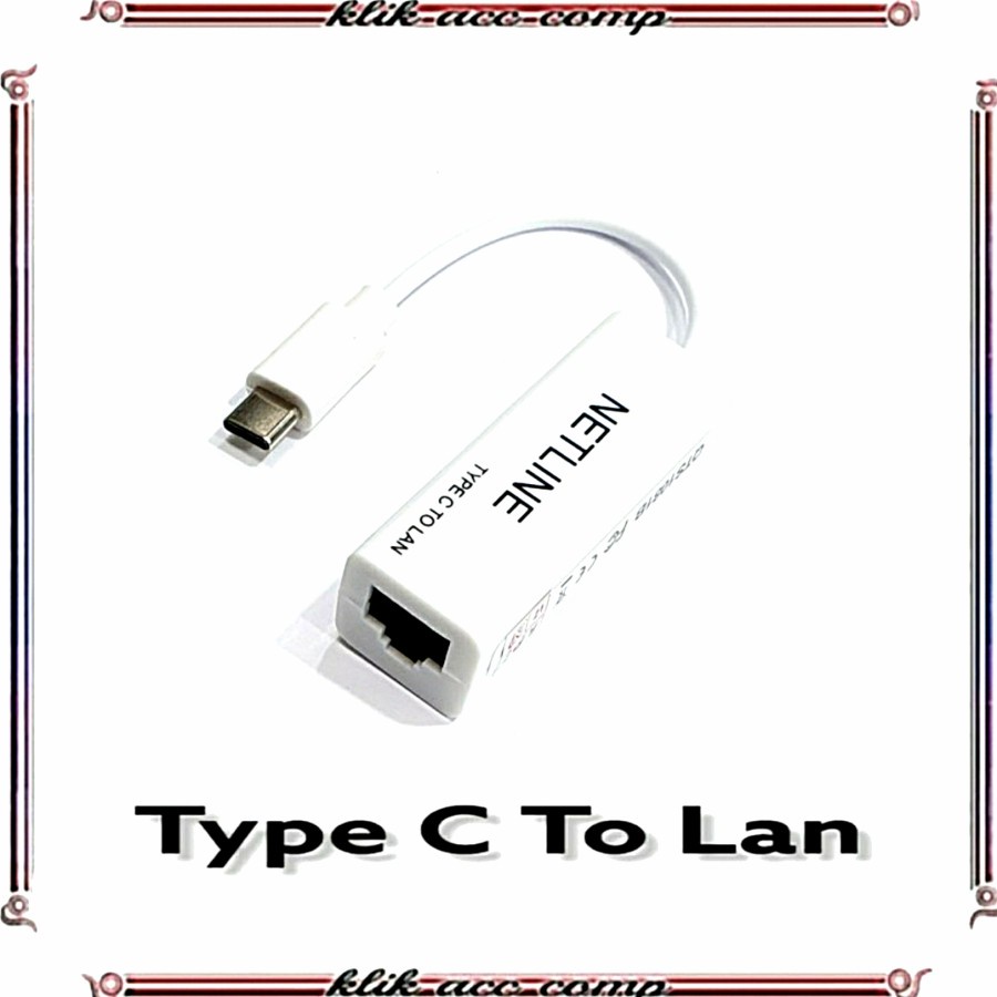 Kabel Usb Type C To Lan Ethernet Rj45 NETLINE