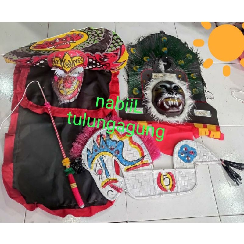 barongan caplokna kuda lumping topeng reog ponorogo