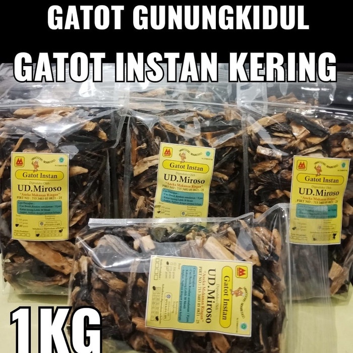 

5ds45ss Gatot Tiwul Instan Gatot Telo/Singkong Gunungkidul Ud Miroso/1Kg Xa20X1