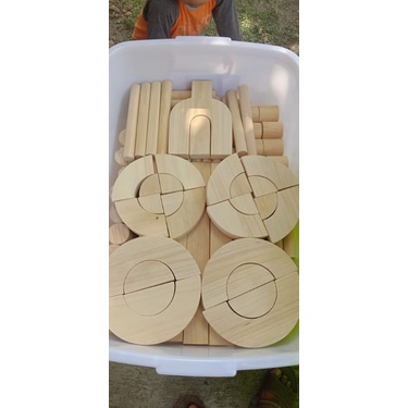 BALOK SET Natural ISI 500 KAYU PINUS