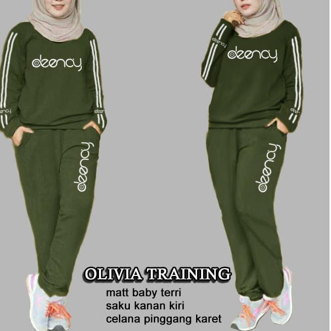 Terlaris ELDE 12 - SETELAN WANITA L XL XXL 3XL St jumbo marimar Olivia Olah Raga Wanita , Baju Senam