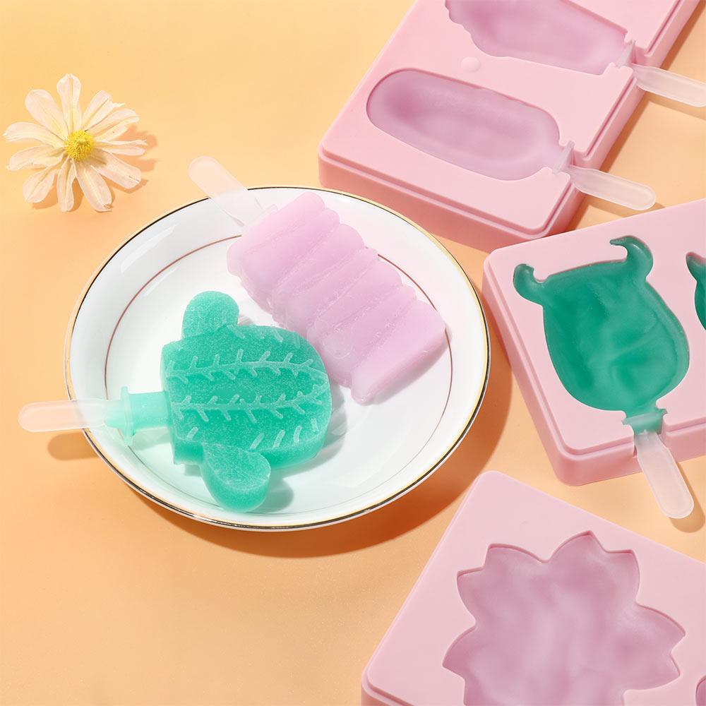 Solighter Cetakan Es Krim Icebox Frozen DIY Silicone Tools Es Loli Dapur Rumah Cetakan Es Pop