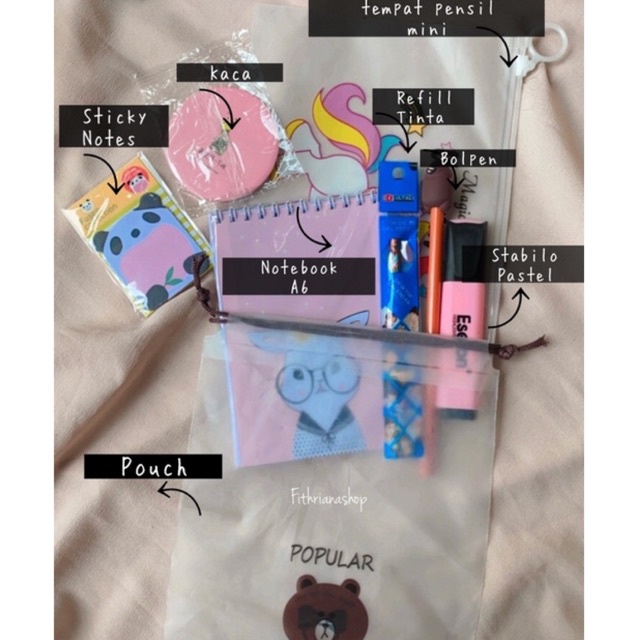 

PAKET ALAT TULIS 8IN1 / STATIONERY SET FANCY / ALAT TULIS SET / STATIONERY SET
