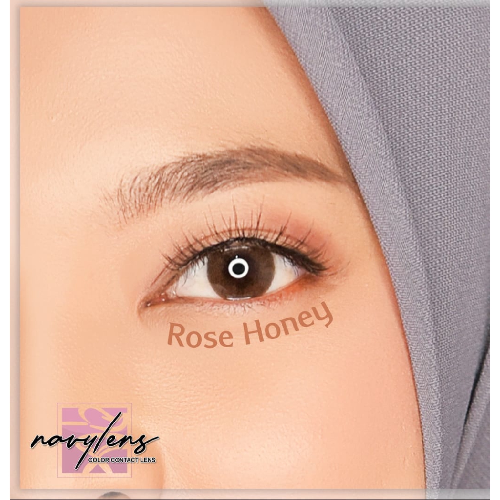 NAVY LENS ROSE HONEY (-0.50 S/D -6.00)