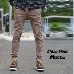 Celana Pria Panjang Chinos SLIMFIT KERJA HARIAN Formal Chino panjang Pria Cowok Dewasa Slimfit Jumbo Bahan Melar Karet Hitam Mocca Krem Abu