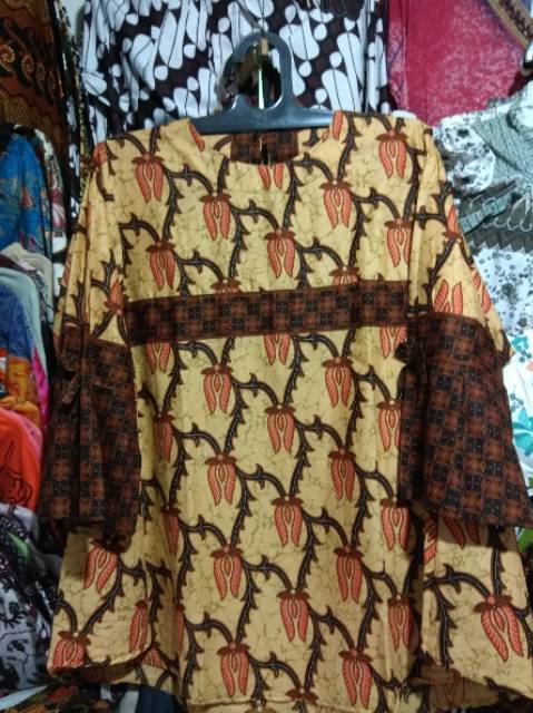 TERMURAH! BLOUSE BATIK MODEL MEKAR UKURAN ALL SIZE FIT TO XL - FASHION MUSLIM MODERN OOTD HITS