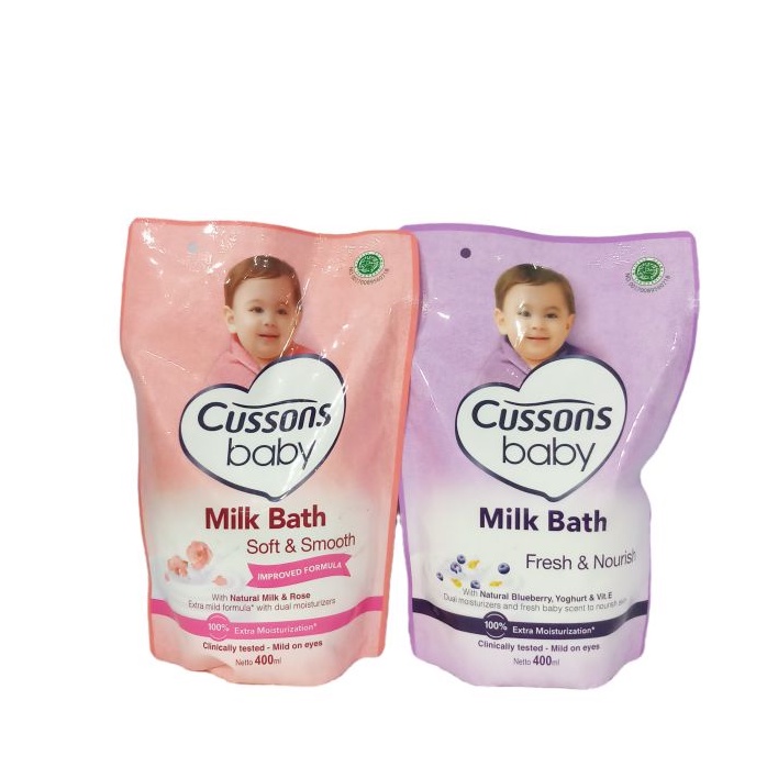 CUSSONS BABY MILK BATH REFILL 400ML/centraltrenggalek