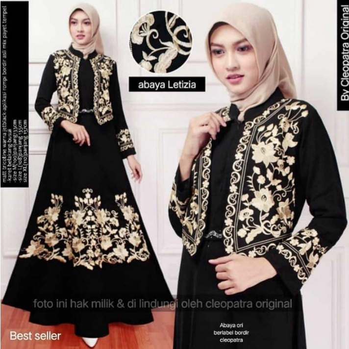 gamis turkey - busana muslim - jubah terbaru - abaya putih renda kecil dewasa/anak (BR284)