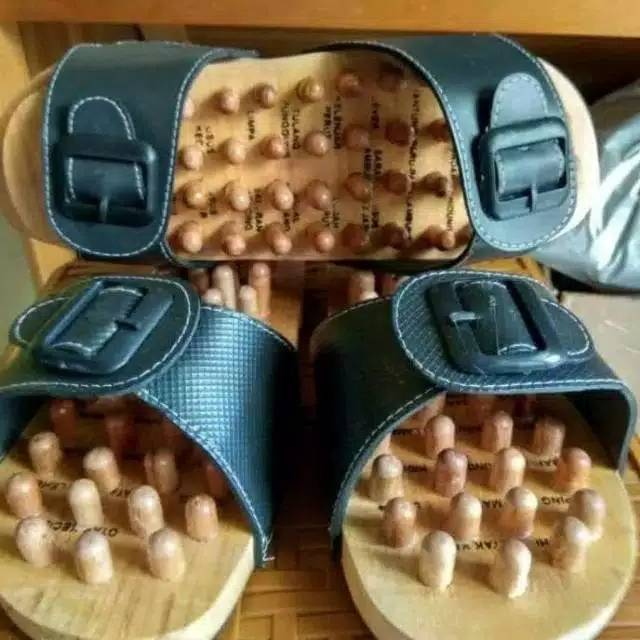 sandal bakiak kayu pria / Bakiak Terapi / Sandal Terapi Kesehatan / Sandal Rematik Kayu / Sandal Kes
