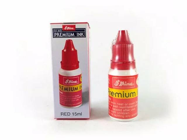 

RB Tinta Stempel Permanent / Premium / plastik kaca kayu besi foil Tahan Air/ Anti Luntur TINTA