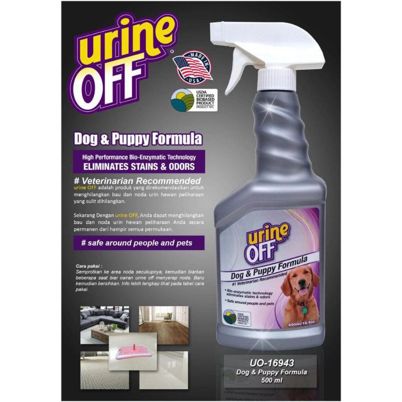 Urine Off 500ml Spray Penghilang Noda Dan Bau Kandang Anjing