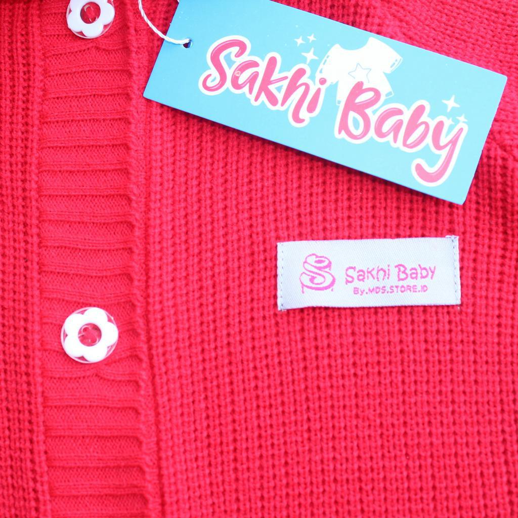 Sakhi Baby Jaket Sweater Hoodie Rajut Anak Laki Laki Perempuan Umur 1 Sampai 2 Tahun