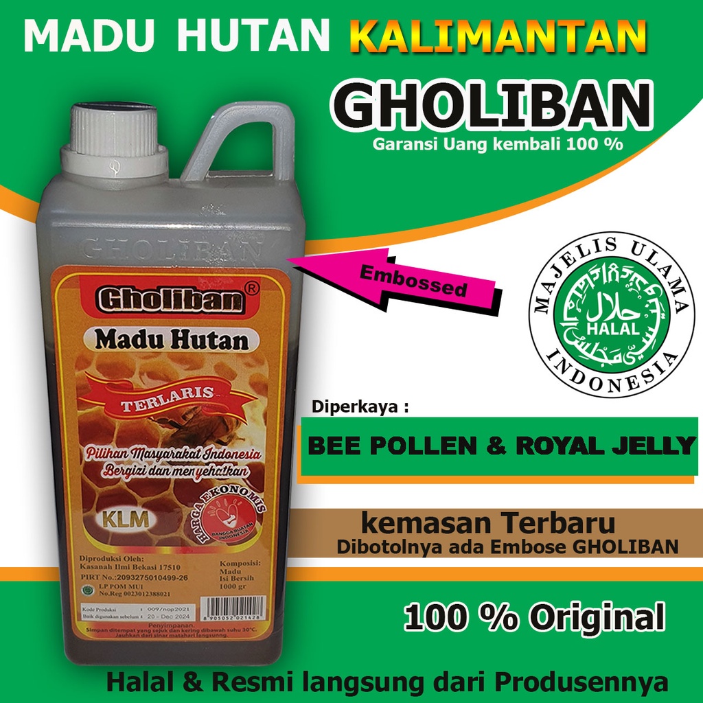 

Madu Hutan Gholiban Original isi 1 Kg