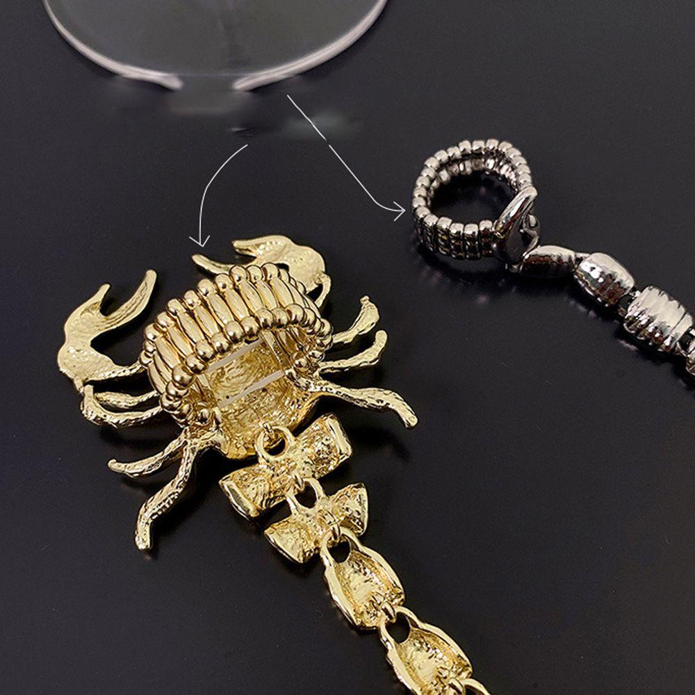 Mxbeauty Cincin Bentuk Kalajengking Gaya Hip Hop Untuk Wanita