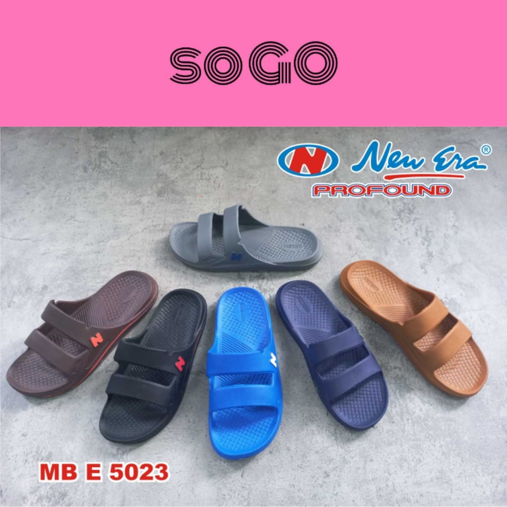 sogo NEW ERA MB E 5023 Sandal Jepit Pria Polos Anti Slip Sandal Karet Pria Keren Terbaru Sandal Pria Murah