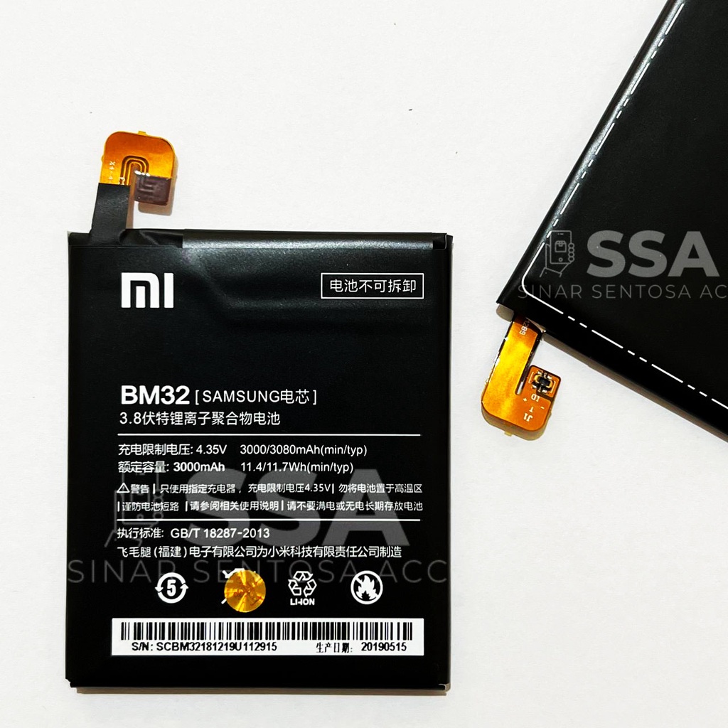 Baterai Original 100% BM32 Xiaomi Mi4 Mi 4 Redmi Mi4 Battery Batu Batre Batrei Batrai ORI HP Handphone