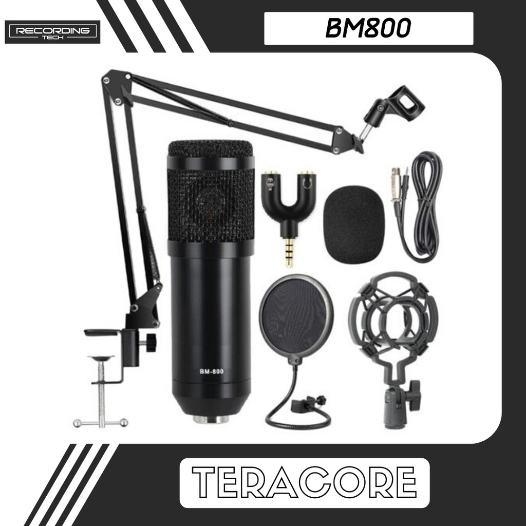 BM800 BM-800 BM 800 Microphone Mic Condenser Recording Tech Bundling