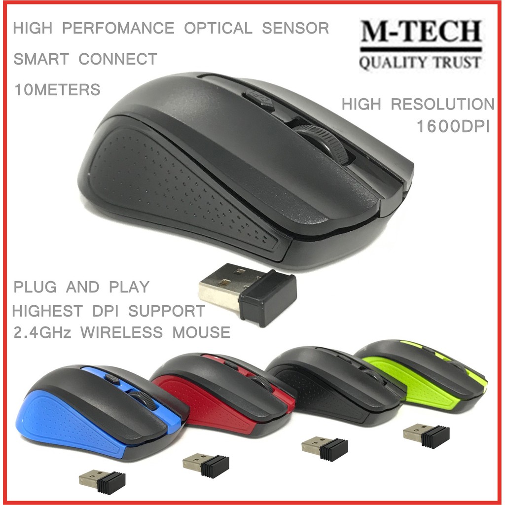 Mouse Wireless M-Tech 2.4GHZ