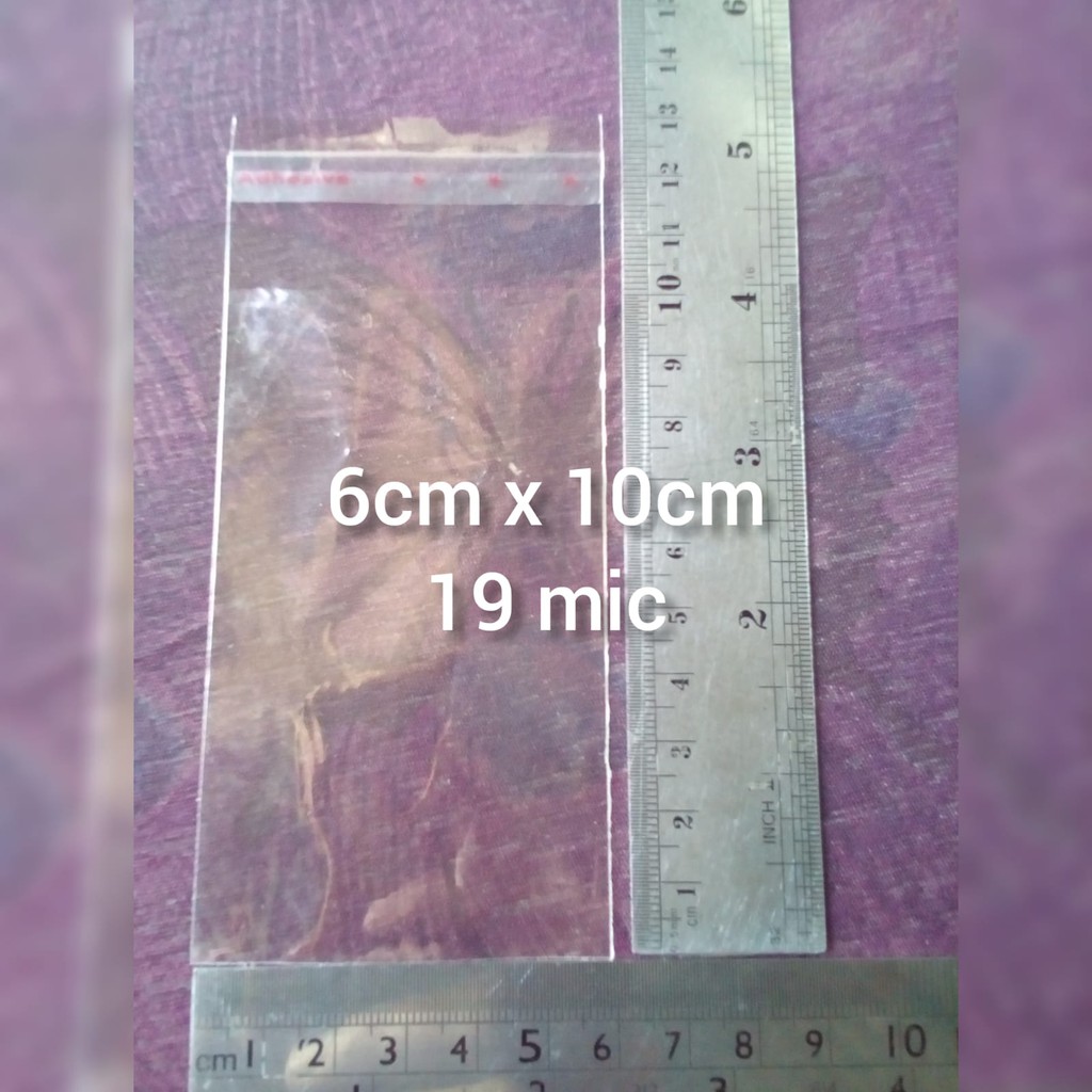 Plastik OPP Seal (6x10cm) + Seal Tape