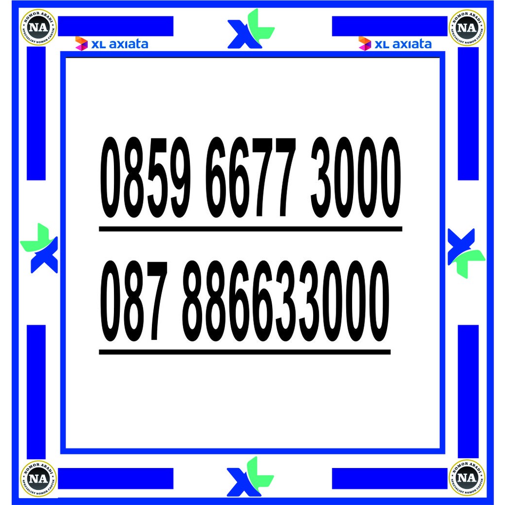 NOMOR CANTIK XL 4G 3000 H1000