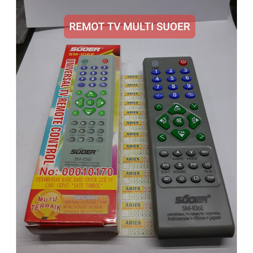 REMOT TV MULTI SUOER SM 106 E