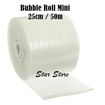 

Termurah ! Bubble Wrap Tebal Roll Mini / Bubble Cut Roll 25cm / 50m