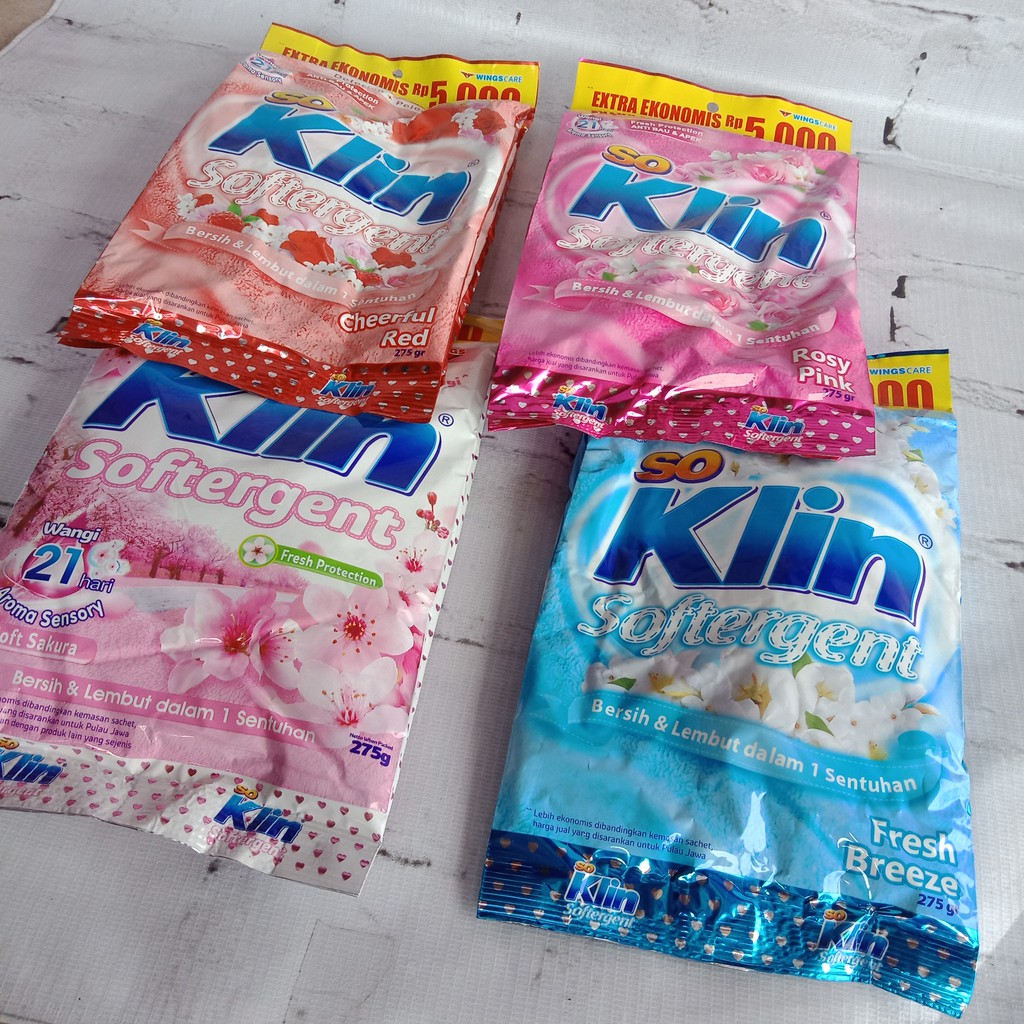 SABUN DETERGEN BUBUK SOKLIN  SOFTERGENT KEMASAN EXTRA EKONOMIS MURAH