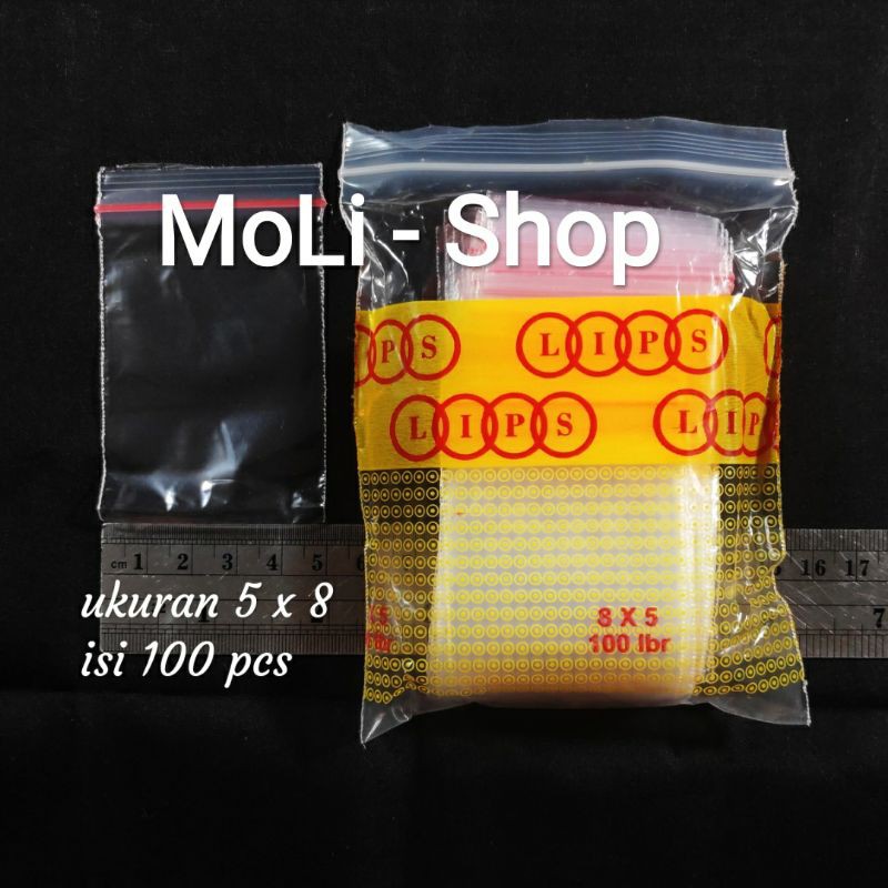 plastik klip uk 5x8 (100pcs) - plastik obat - Plastik zipper, Plastik Sambal/Saos